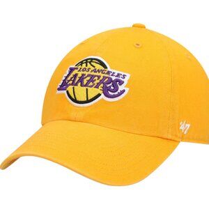 NWOT! Men's Los Angeles Lakers '47 Gold Clean Up Adjustable Hat